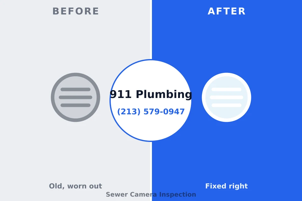 Before and after: plumbing repair Floral Park, NY